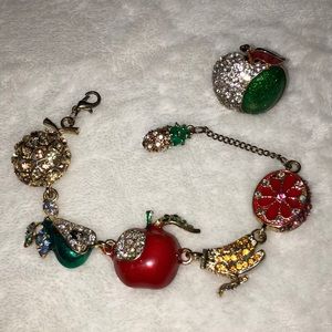 Fruit Bracelet and Ring Set